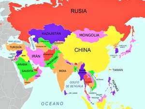 Mapa Asia