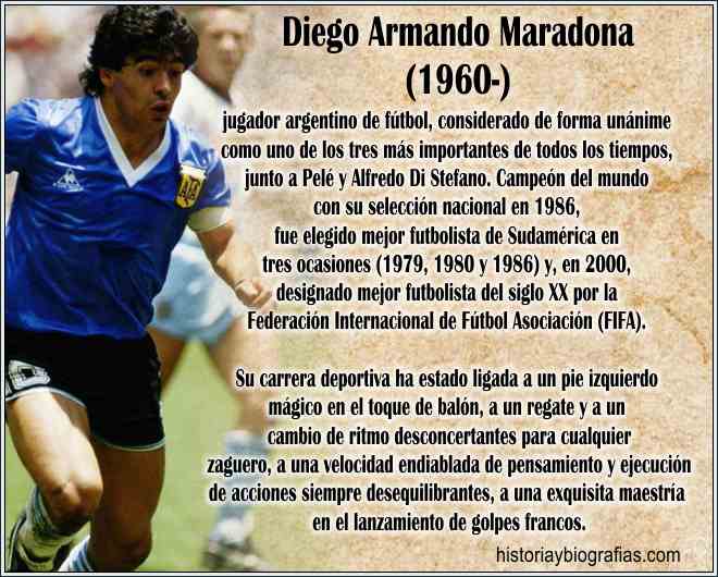 Biografia de Diego Maradona :Mejor Jugador de Futbol del Mundo