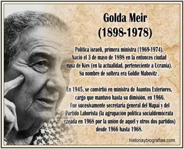 Biografia de Golda Meir: Primer Ministro de Israel