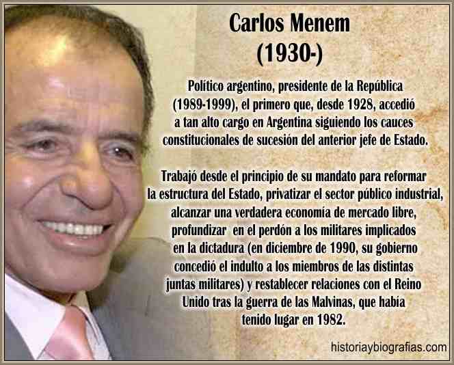 Carlos Menem Democracia argentina