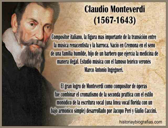 Biografía de Monteverdi Claudio Vida y Obra Artística del Compositor Italiano