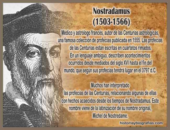 Biografia de Nostradamus:Historia de Vida y Las Profecias