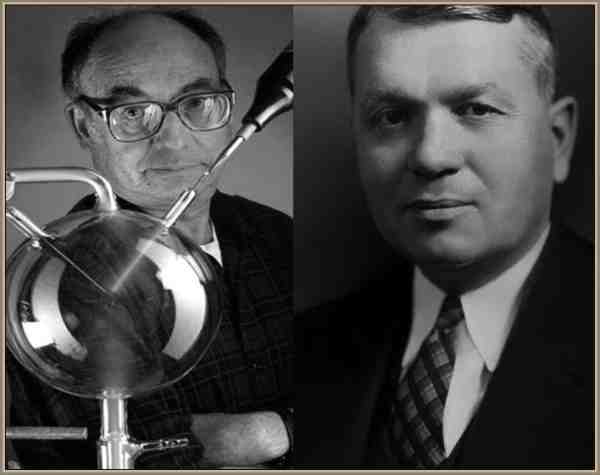 químicos norteamericanos Harold Clayton Urey (1893-1981) y Stanley Lloyd Miller (1930-)