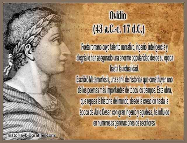 Biografia de Ovidio, Publio Nasón, Poeta Romano