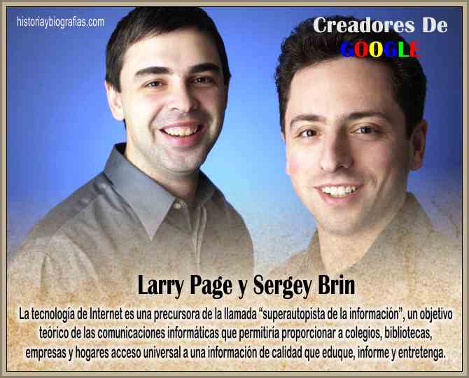 Creadores de Google:Larry Page y Serge Brin