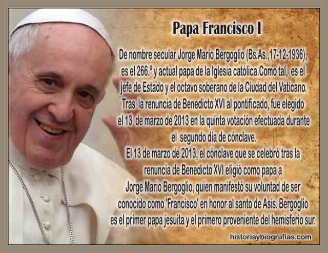 Biografía del Papa Francisco I - Jorge Bergoglio