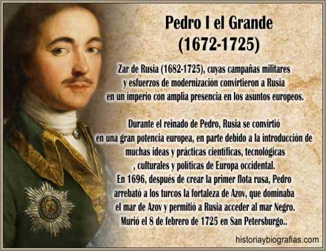 Biografia de Pedro I El Grande de Rusia-Reformas en su Reinado - BIOGRAFÍAS e HISTORIA UNIVERSAL,ARGENTINA y de la CIENCIA