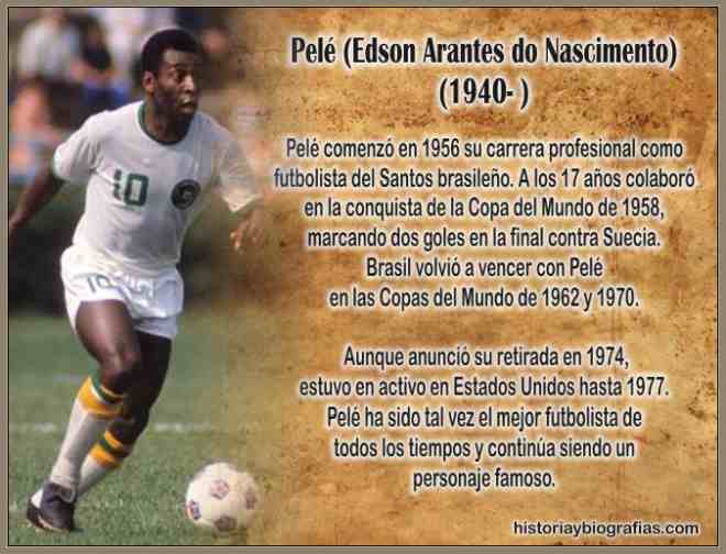 Biografia de Pelé:El Jugador Mas Grande de Futbol del Mundo