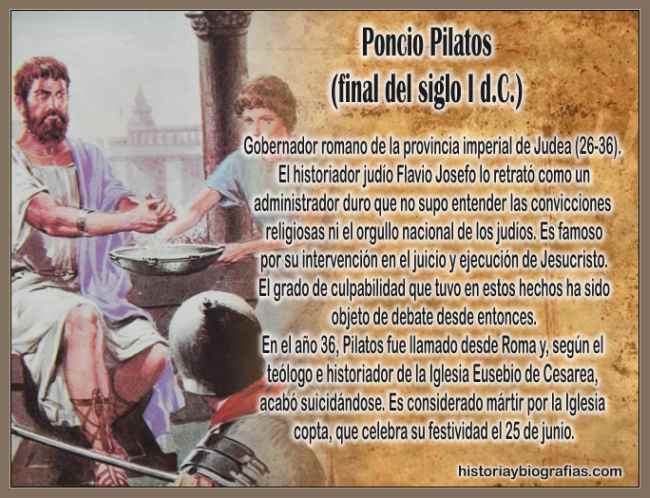 Biografia de Poncio Pilatos:El Juicio y Condena a Jesus 