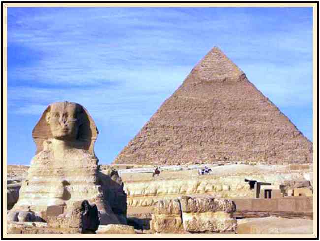 pirámide de Keops y la esfinge