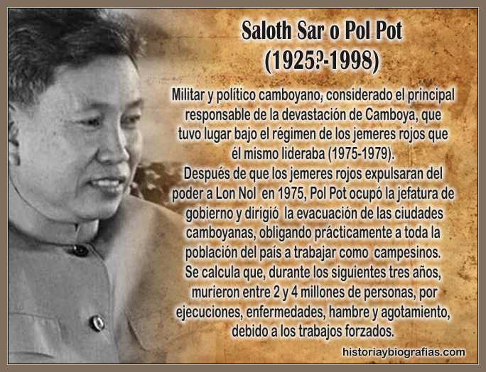 Biografia de Pol Pot:El Genocida de Camboya, Cruel Dictador