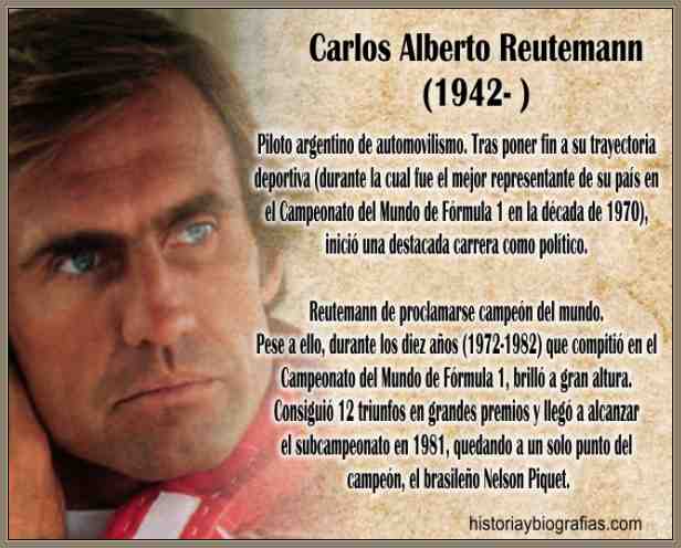 Biografia de Carlos Reutemann:Piloto de Formula I Gobernador