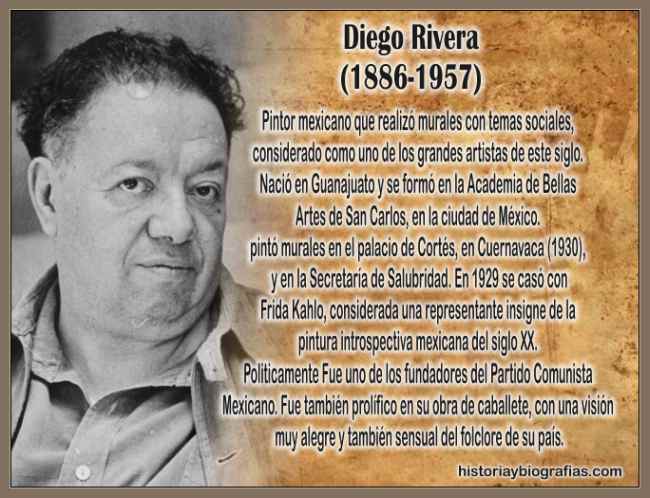 daño Misión importante Biografia de Diego Rivera:Resumen de su Vida y Obra Artistica