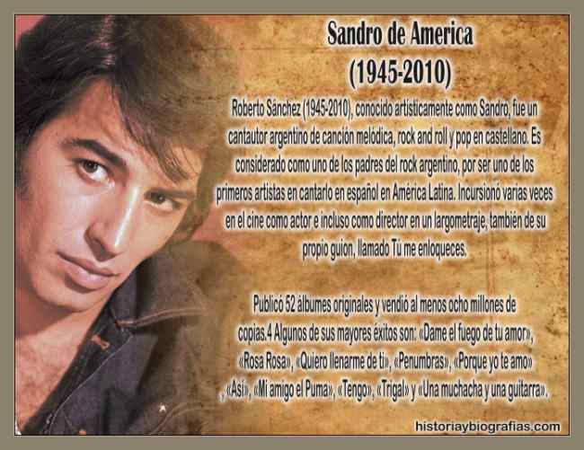 Biografia de Sandro,Roberto Sanchez:El Gitano:Elvis Argentino