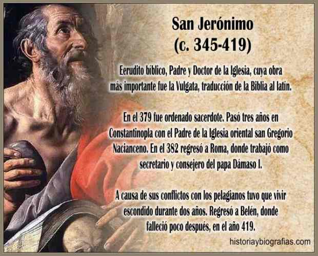 Biografia de San Jeronimo: Vida y Obra Padre de la Iglesia