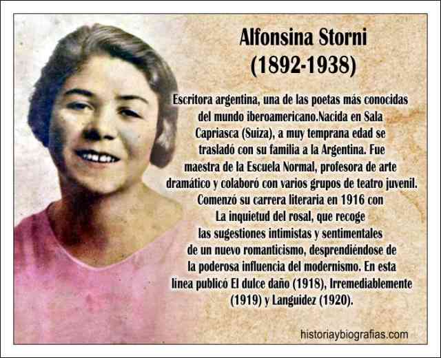 Alfonsina Storni: Resumen de su Vida y sus Obras Poetisa 