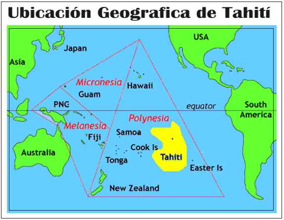 mapa ubicacion de tahiti-la polinesia francesa