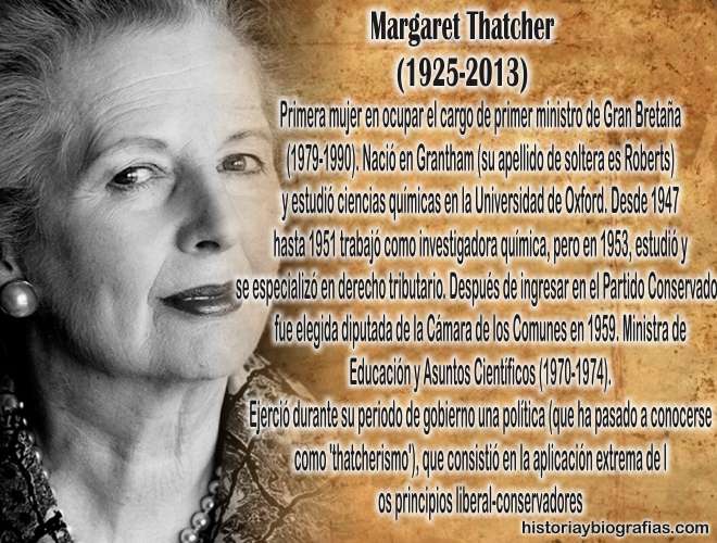 Biografía de Margaret Thatcher:Gobierno y Su Política Neoliberal