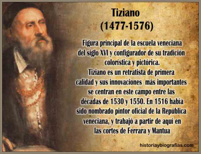 Biografia de  Tiziano:Vida y Obra del Pintor Renacentista