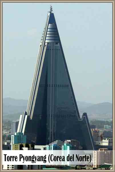 Hotel Mas Alto del Mundo Abandonado:Torre Pyongyang en Corea Norte