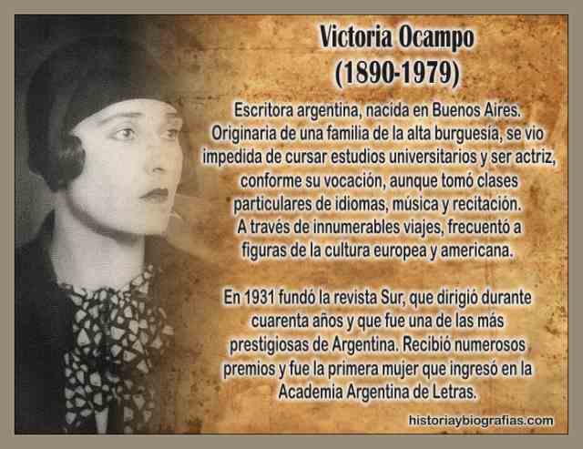 Biografia de Victoria Ocampo:Vida de la Escritora Argentina 