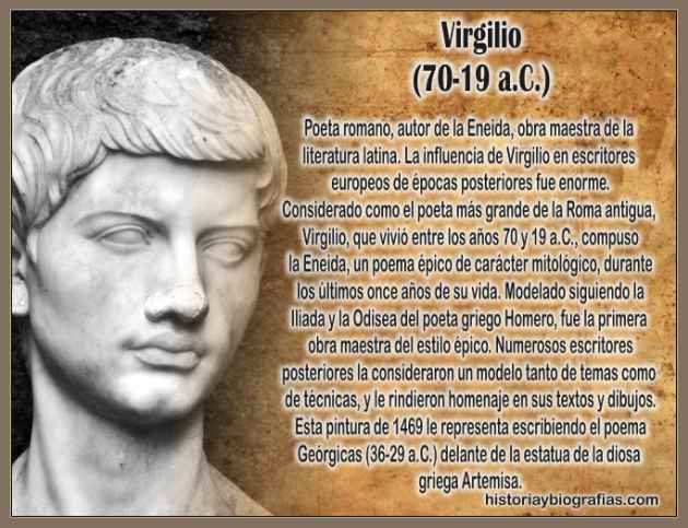 Biografía de Virgilio y Obra Literaria del Poeta Romano
