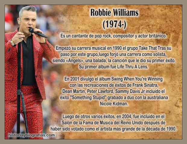 Biografia de Robbie Williams:Vida y Exitos del Famoso Artista