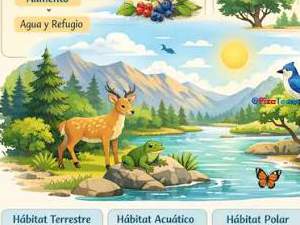 Tipos de Habitat de los Seres Vivos-Relacion Entre Organismo y Medio