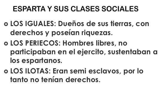 clases sociales en esparta